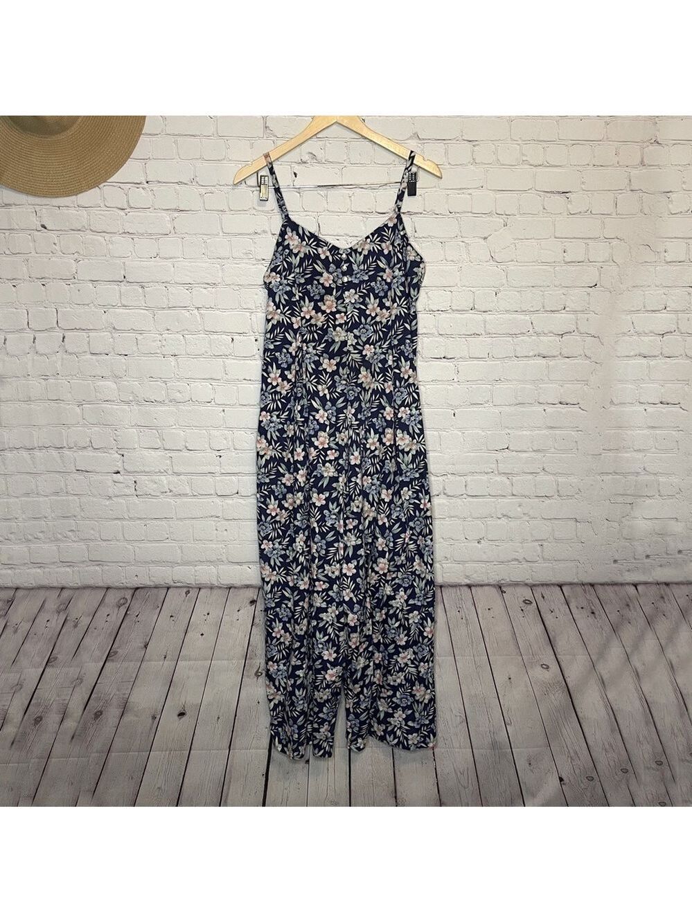 90s Jeffrey & Dara Floral Jumpsuit